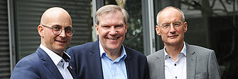 v.l.n.r.: Jörg Schlagbauer, Dr. Ralf Langejürgen, Dr. Mark Reinisch